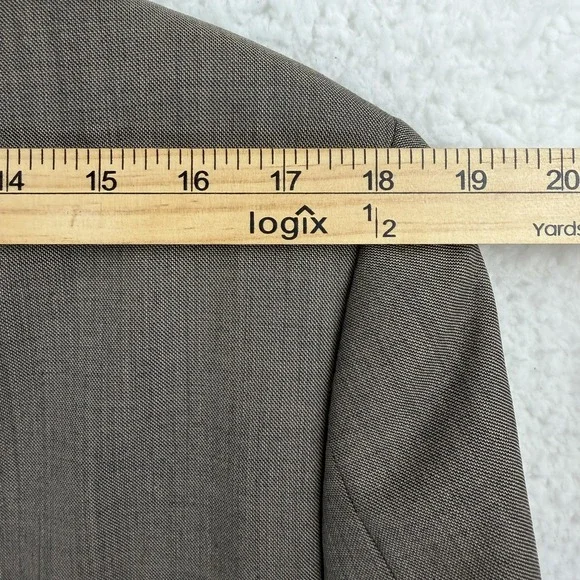 Lauren Ralph Lauren Suit Jacket Mens 40R Brown Wool Stretch 2 Button Notch Lapel - Picture 10 of 12